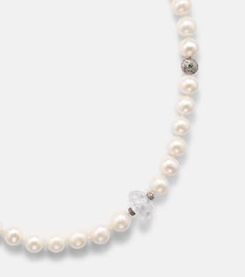 Collar con perlas y diamantes | Ileana Makri