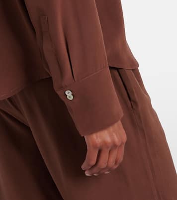 Remy silk crêpe shirt | Asceno