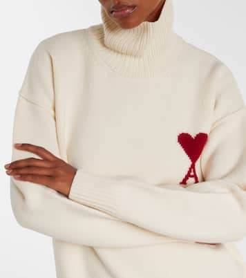 Ami de Cœur virgin wool turtleneck sweater | Ami Paris