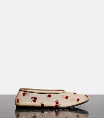 Bailarinas Marcy de malla bordadas | Khaite