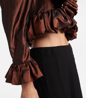 Top raccourci en soie | Chloé