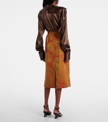 تنورة ميدي بطبعات | Dries Van Noten