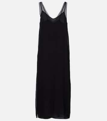 Silk chiffon slip dress | Toteme