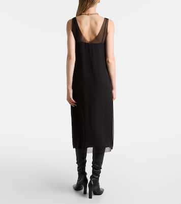 Silk chiffon slip dress | Toteme