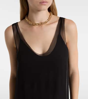 Silk chiffon slip dress | Toteme