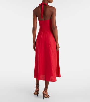 Marais linen midi dress | Faithfull