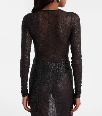 Floral lace bodysuit | Wardrobe.NYC