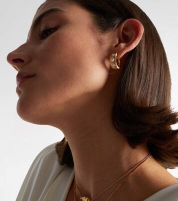 Ecrou 18kt gold single hoop earring | Marie Lichtenberg