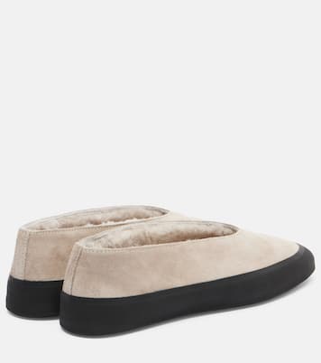 Apres Ski shearling-lined suede flats | Le Monde Béryl
