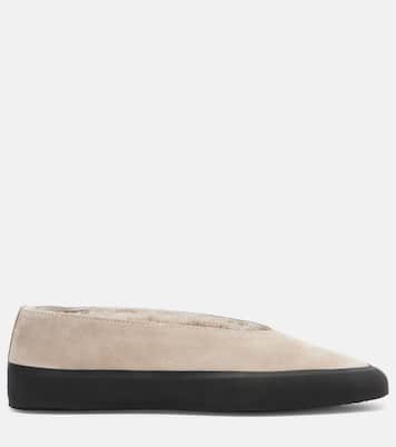 Apres Ski shearling-lined suede flats | Le Monde Béryl