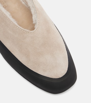 Apres Ski shearling-lined suede flats | Le Monde Béryl
