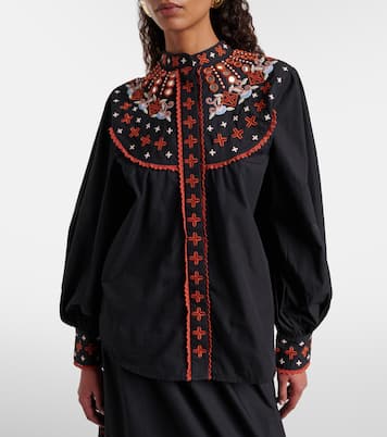 Besticktes Hemd aus Baumwolle | Farm Rio