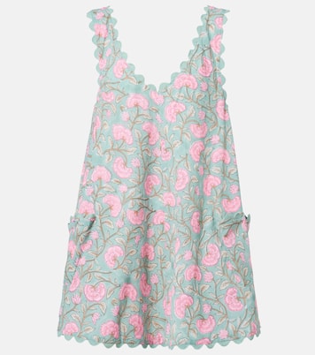 Floral cotton minidress | Juliet Dunn