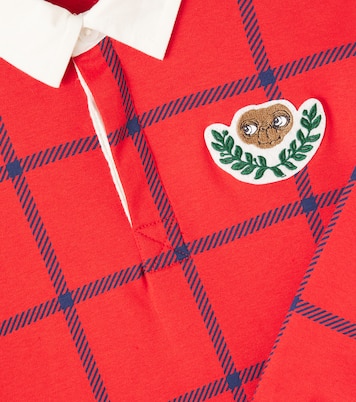 x E.T. checked cotton polo sweater | Mini Rodini