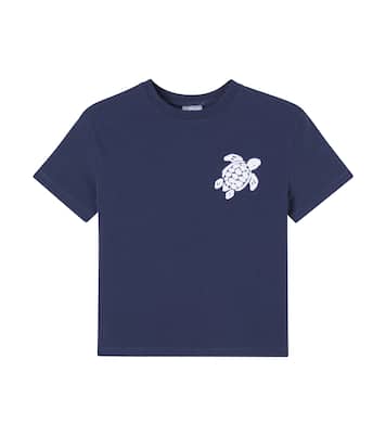 Embroidered cotton jersey T-shirt | Vilebrequin Kids