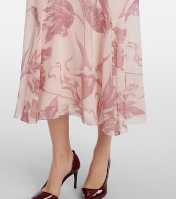 Printed silk midi dress | Erdem