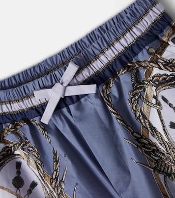 Printed cotton poplin Bermuda shorts | Dolce&Gabbana Kids