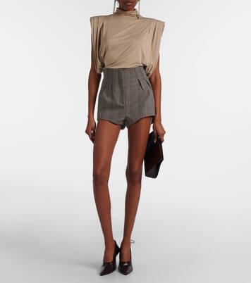 Draped jersey top | Mugler