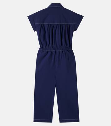 Lania cotton seersucker jumpsuit | Bonpoint