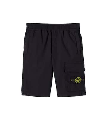 Compass cotton Bermuda shorts | Stone Island Junior