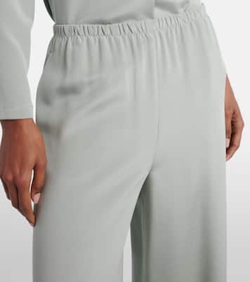 Maga silk-blend satin wide-leg pants | Max Mara