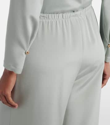 Maga silk-blend satin wide-leg pants | Max Mara