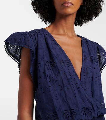 Jess broderie anglaise cotton minidress | Melissa Odabash