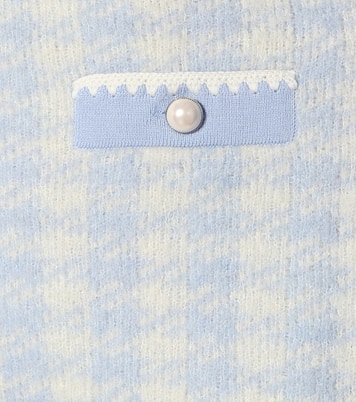 Minigonna in lana pied-de-poule | Miu Miu