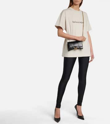Portefeuille Hourlgass Mini en cuir | Balenciaga