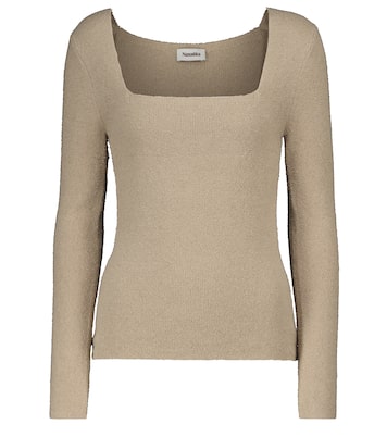 Ambru cotton-blend top | Nanushka