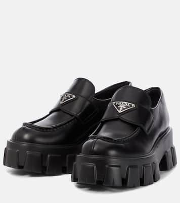 Slip-Ons aus Leder | Prada