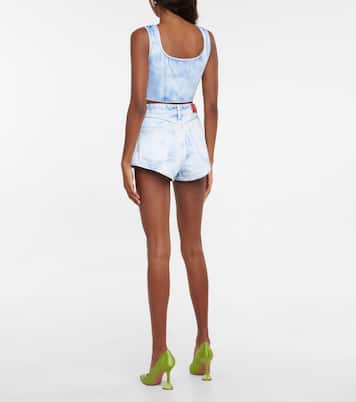 Shorts di jeans a vita alta | Alessandra Rich