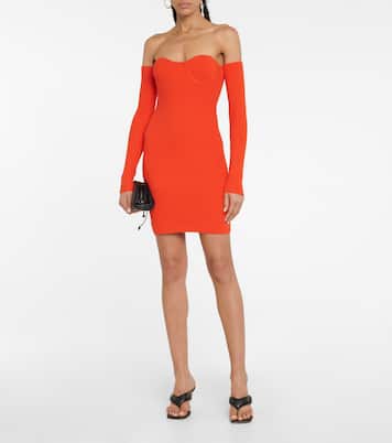 Contour ribbed-knit minidress | Helmut Lang