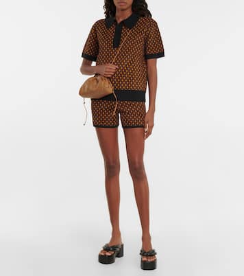 Shorts in jacquard di misto lana | Dries Van Noten