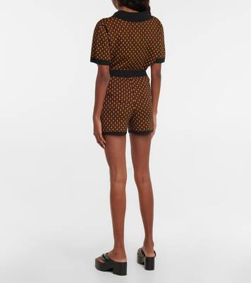 Shorts in jacquard di misto lana | Dries Van Noten