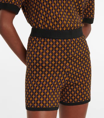 Shorts in jacquard di misto lana | Dries Van Noten