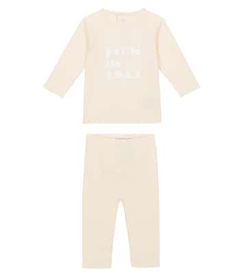 Baby Teodoro printed cotton top and pants set | Bonpoint