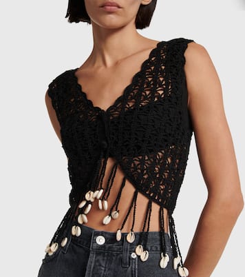 Cropped-Top aus Häkelstrick | Anna Kosturova