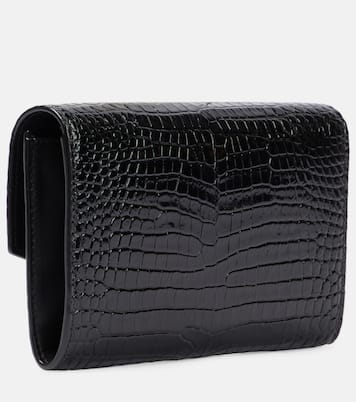 Portafoglio Uptown in pelle stampata con tracolla | Saint Laurent