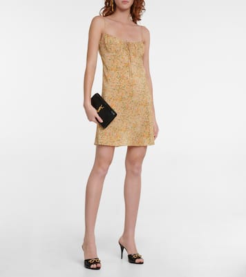 Portafoglio Uptown in pelle stampata con tracolla | Saint Laurent