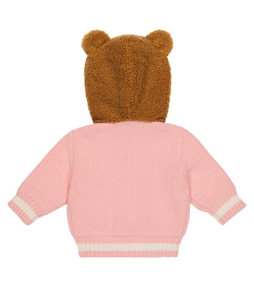 Bébé – Cardigan Teddy Bear en coton mélangé | Moschino Kids
