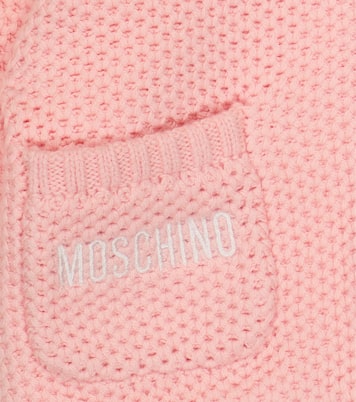 Bébé – Cardigan Teddy Bear en coton mélangé | Moschino Kids