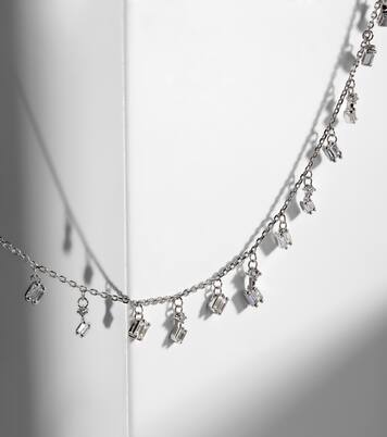 Collier Cascade en or blanc 18 ct et diamants | Suzanne Kalan