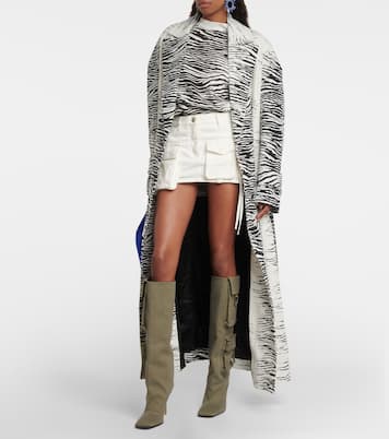 Sienna canvas knee-high boots | The Attico