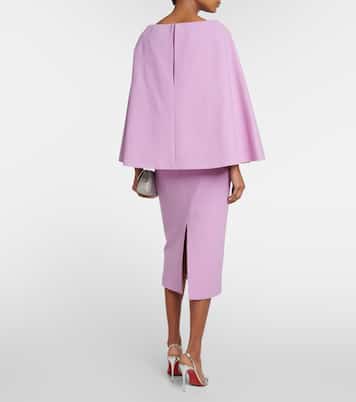 Vestido midi Switzy en crepé de lana | Emilia Wickstead