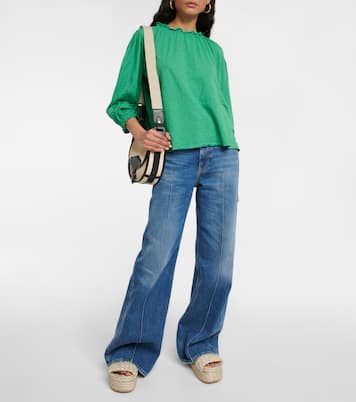 Top de algodón con volantes | Velvet