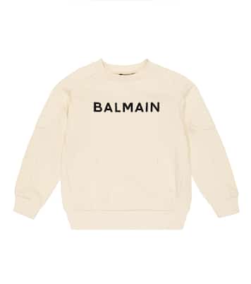 Sudadera de algodón con logo | Balmain Kids