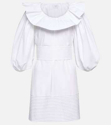 Puff-sleeve cotton minidress | Patou