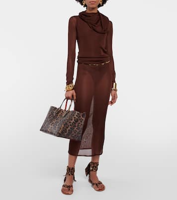 Cabachic Small leopard-print tote bag | Christian Louboutin