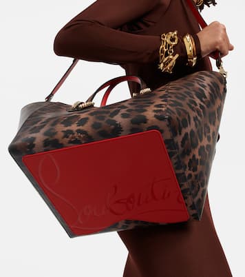 Cabachic Small leopard-print tote bag | Christian Louboutin